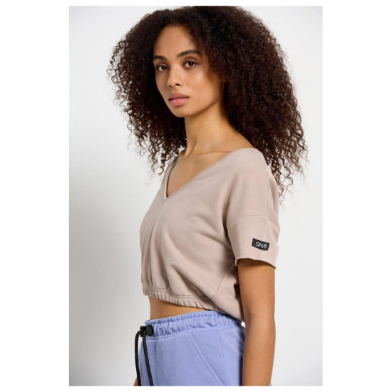 Bodytalk Γυναικεία κοντομάνικη μπλούζα Cropped